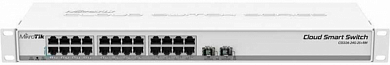 Коммутатор 2 уровня MIKROTIK Cloud Smart Switch CSS326-24G-2S+RM
