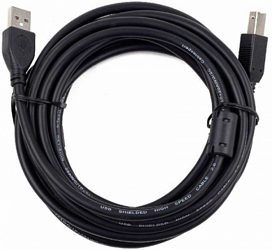 Кабель USB 2.0, USB Am - USB Bm, CABLEXPERT Pro CCF2-USB2-AMBM-10, 3 м, черный