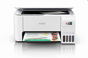 МФУ EPSON L3256, струйный, A4, белый (C11CJ67504)