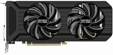 Видеокарта PCI-E PALIT GeForce GTX 1060 Dual 3Gb GDDR5 192-bit, Retail (NE51060015F9-1061D)