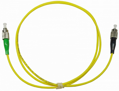 Патч-корд оптический Simplex FC/APC - FC/UPC SM, ПТ ПЛЮС, 15 м