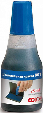 Краска штемпельная COLOP 801, синяя