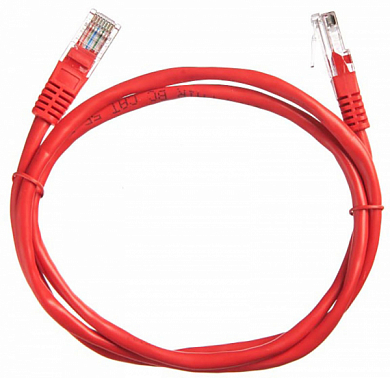 Патч-корд UTP4 cat 5e, TECHNOLINK 57104, 1 м, красный