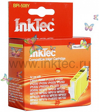 Струйный картридж INKTEC BPI-508Y, желтый
