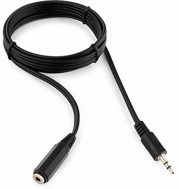 Удлинитель jack 3.5 мм (3 pin) - socket 3.5 мм (3 pin), CABLEXPERT CCA-423, 1.5 м, черный