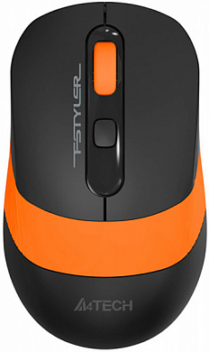 Беспроводная мышь A4TECH Fstyler FG10, черно-оранжевая