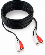 Кабель соединительный RCA (m) x 2 - RCA (m) x 2, CABLEXPERT CCA-2R2R, 10 м, черный