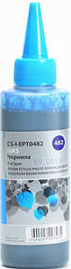 Чернила CACTUS CS-I-EPT0482 для Epson, водные, 100 мл, голубой