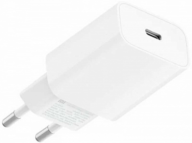 Сетевое зарядное устройство XIAOMI Mi 20W Charger, USB C, белое