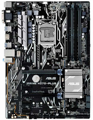 Материнская плата ASUS Prime H270-Plus Intel H270, FCLGA1151, DDR4, RAID, VGA, HDMI, DVI, 4*USB2.0, 6*USB3.0, 2*PS/2, GLAN, ATX