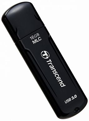 Флешка USB TRANSCEND JetFlash 750 16Gb, USB 3.0, черный