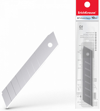 Лезвие для канцелярского ножа ERICH KRAUSE Standard, 18 мм (10 шт)