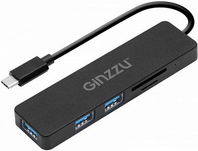 Внешний картридер GINZZU GR-899UB, черный