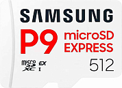 Карта памяти microSDXC SAMSUNG P9 Express 256Gb, Class30 UHS-I U3 V30 A1 (MB-MK512T/WW)