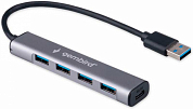 Разветвитель USB GEMBIRD UHB-U3P7-01, 7 портов USB 3.0, активный