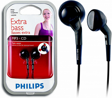 Наушники PHILIPS SHE2550, вкладыши, черные