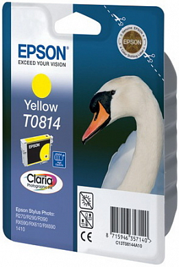 Струйный картридж EPSON T0814 C13T11144A10, желтый. Просроченный товар
