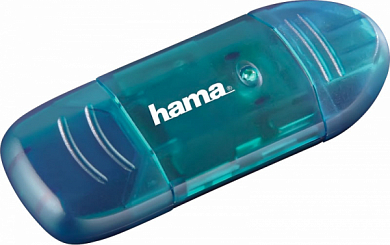 Внешний картридер HAMA H-114730, синий
