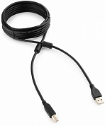 Кабель USB 2.0, USB Am - USB Bm, CABLEXPERT Pro CCF2-USB2-AMBM-15, 4.5 м, черный