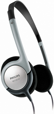 Наушники PHILIPS SBCHL145, накладные, серебристые