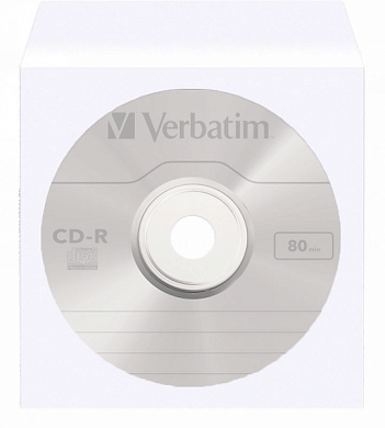 Диск CD-R VERBATIM 700Mb, бумажный конверт
