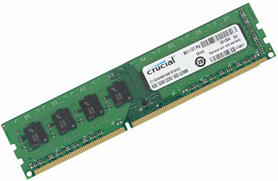 Модуль памяти DDR3 8Gb PC12800 1600MHz CRUCIAL (CT102464BD160B), Retail