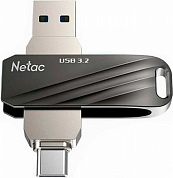 Флешка USB NETAC US11 128Gb, USB 3.2, серебристый