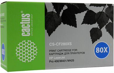 Картридж CACTUS CS-CF280XS, черный