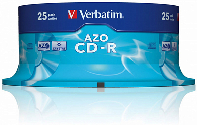 Диск CD-R VERBATIM 700Mb (43352), Cake Box, 25 шт