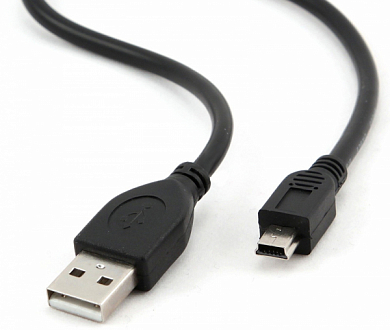 Кабель USB 2.0, USB Am - Mini USB Bm (5 pin), NME, 0.35 м, черный