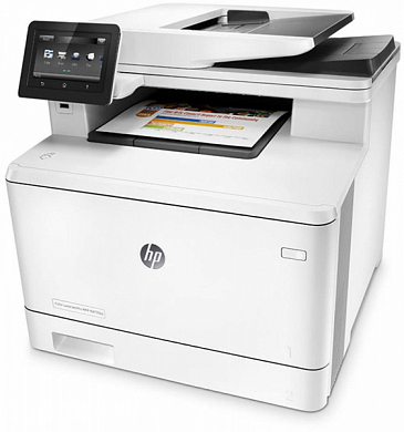 МФУ HP Color LaserJet Pro M477fdn, лазерный, A4, белый (CF378A)