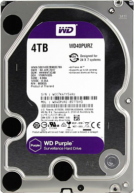 Жесткий диск 3.5" WD Purple 4Тб (WD40PURZ)