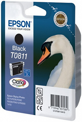 Струйный картридж EPSON T0811 C13T11114A10, черный. Просроченный товар