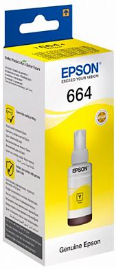 Контейнер с чернилами EPSON 664 T6644 C13T66444A, желтый