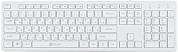 Клавиатура OKLICK 500M, USB, белая