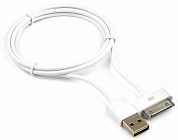 Кабель Apple (30 pin) - USB Am, CABLEXPERT CC-USB-AP, 1 м, белый