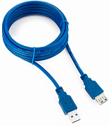 Кабель-удлинитель USB 3.0, USB Am - USB Af, CABLEXPERT Pro CCP-USB3-AMAF-10, 3 м, синий