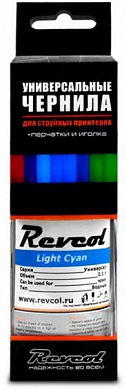 Чернила REVCOL Hameleon Universal для Epson, водные, 100 мл, светло-голубой