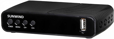 ТВ ресивер DVB-T2, DVB-C SUNWIND SUN-DVBT201BK, черный