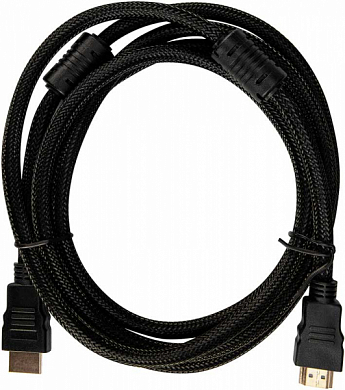 Кабель HDMI v1.4, HDMI (m) - HDMI (m), BURO HDMI-V1.4-2MC, 2 м, черный