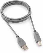 Кабель USB 2.0, USB Am - USB Bm, CABLEXPERT Pro CCP-USB2-AMBM-6G, 1.8 м, серый