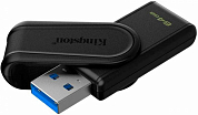 Флешка USB KINGSTON DataTraveler Exodia S 64Gb, USB 3.2, черный