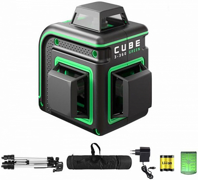Нивелир лазерный ADA Cube 3-360 GREEN Professional Edition A00573