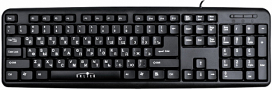 Клавиатура OKLICK 180M, PS/2, черная