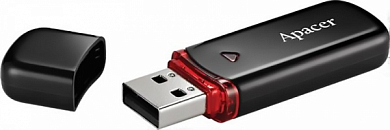 Флешка USB APACER AH333 64Gb, USB 2.0, черный