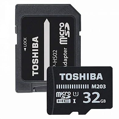 Карта памяти microSDHC TOSHIBA M203 32Gb, Class10 UHS-I (THN-M203K0320EA)