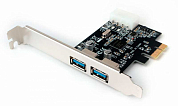 Контроллер PCI-E GEMBIRD SPCR-01, USB 3.0, 2 x USB A