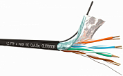 Кабель FTP4 cat 5e, внешний с тросом, экранированный, одножильный, Cu, LANCABLE, черный, 305 м