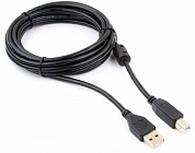Кабель USB 2.0, USB Am - USB Bm, CABLEXPERT Pro CCF-USB2-AMBM-10, 3 м, черный