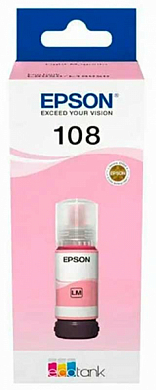 Контейнер с чернилами EPSON 108 C13T09C C13T09C64A, светло-пурпурный